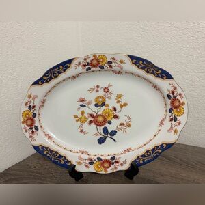 Elegant Floral Oval Platter, is part of the Canton Fair collection by Premiere.